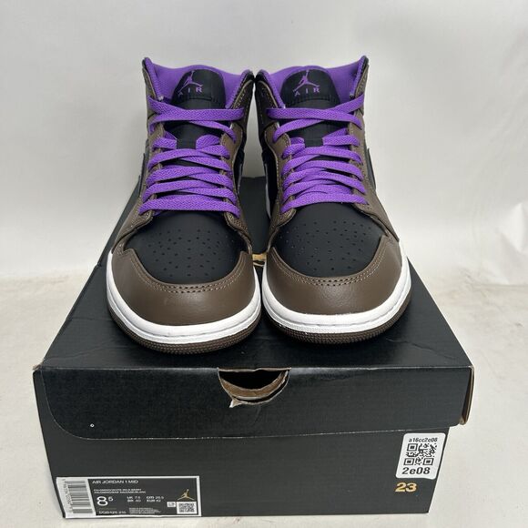 Nike Shoes Air Jordan 1 Mid Retro “Palomino/Purple Mocha” 2024 main image 4